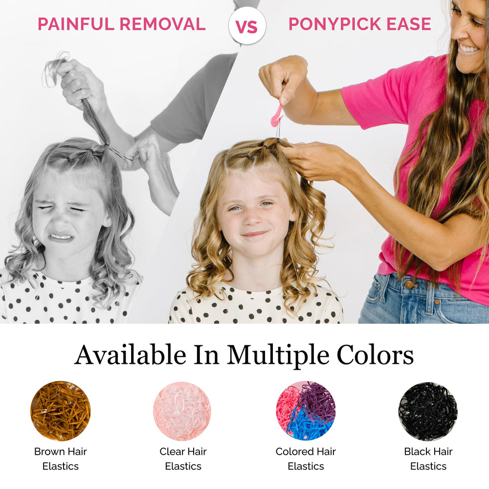Pony Pick remoción suave de bandas sin dolor, ideal para niños
