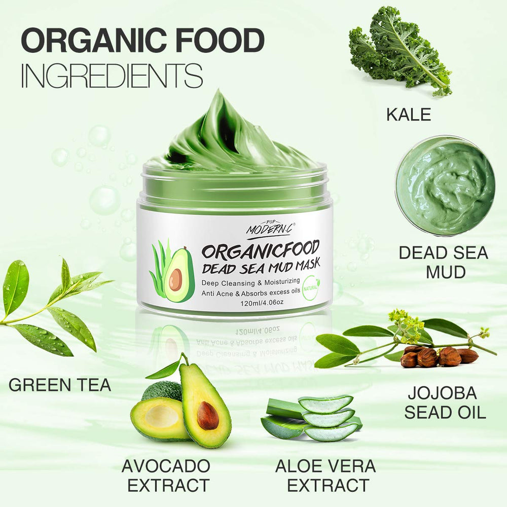 POP MODERN.C mascarilla de té verde para rostro fresco.