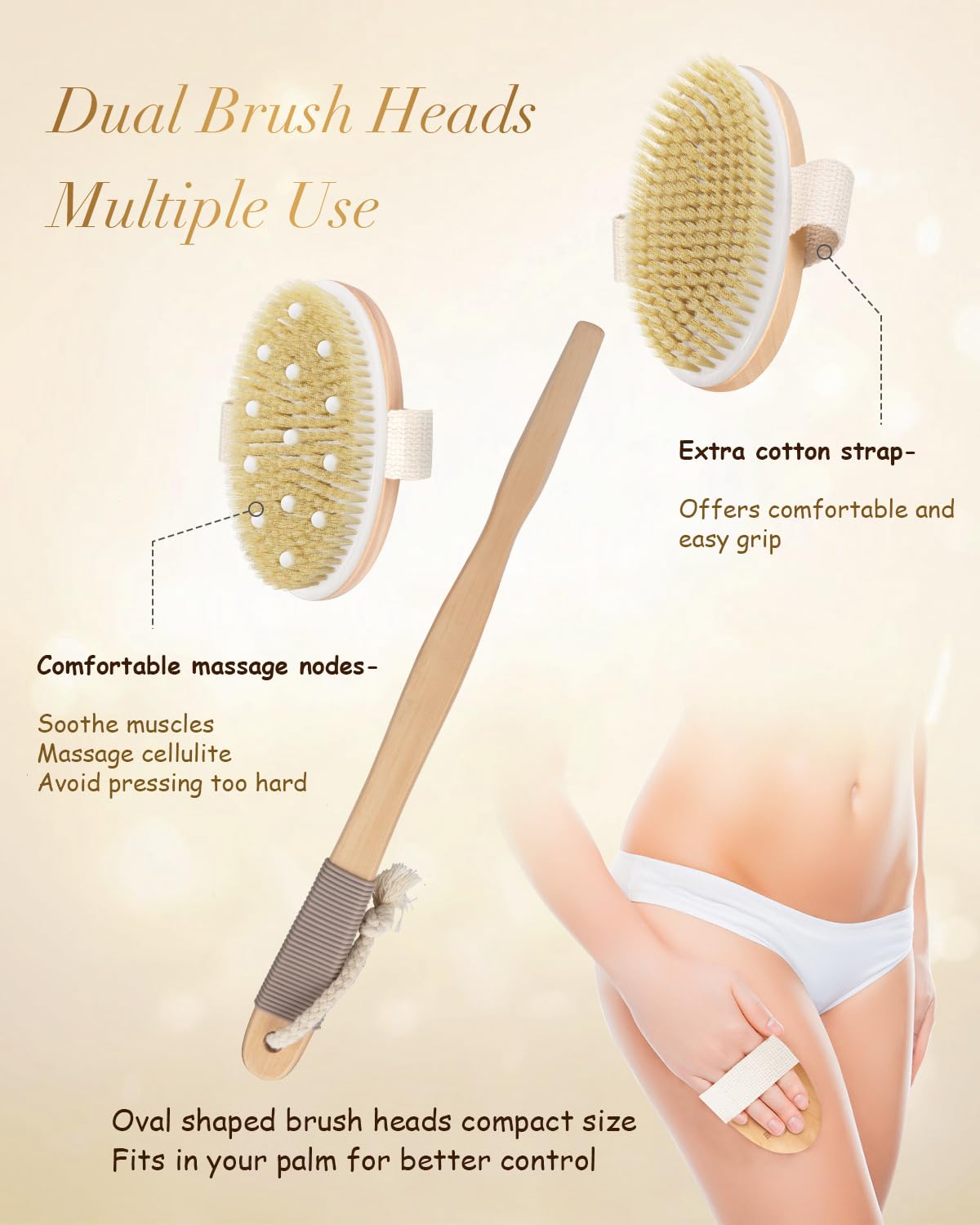 POPCHOSE cabezal con masaje en gel cilíndrico para una sensación relajante