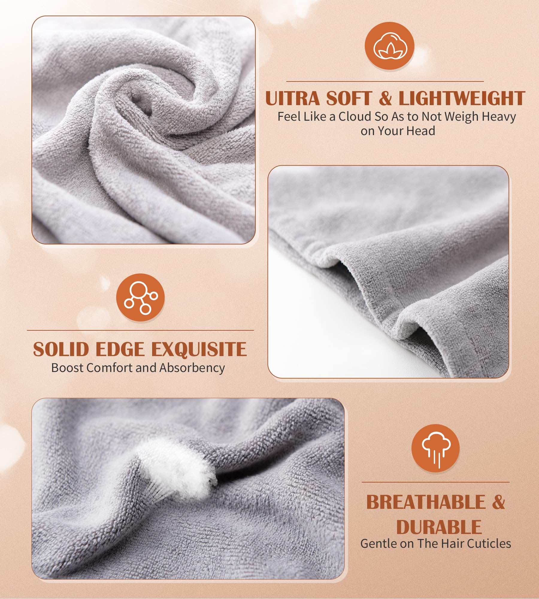 POPCHOSE pack de 3 toallas microfibra: ideal para regalo.