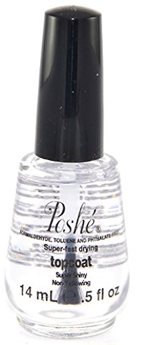 Poshe: aplicación suave de capa rápida para uñas, secado en minutos.