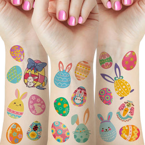 Powerful tatuajes Pascua: 80 piezas para niños, ideales para fiestas.