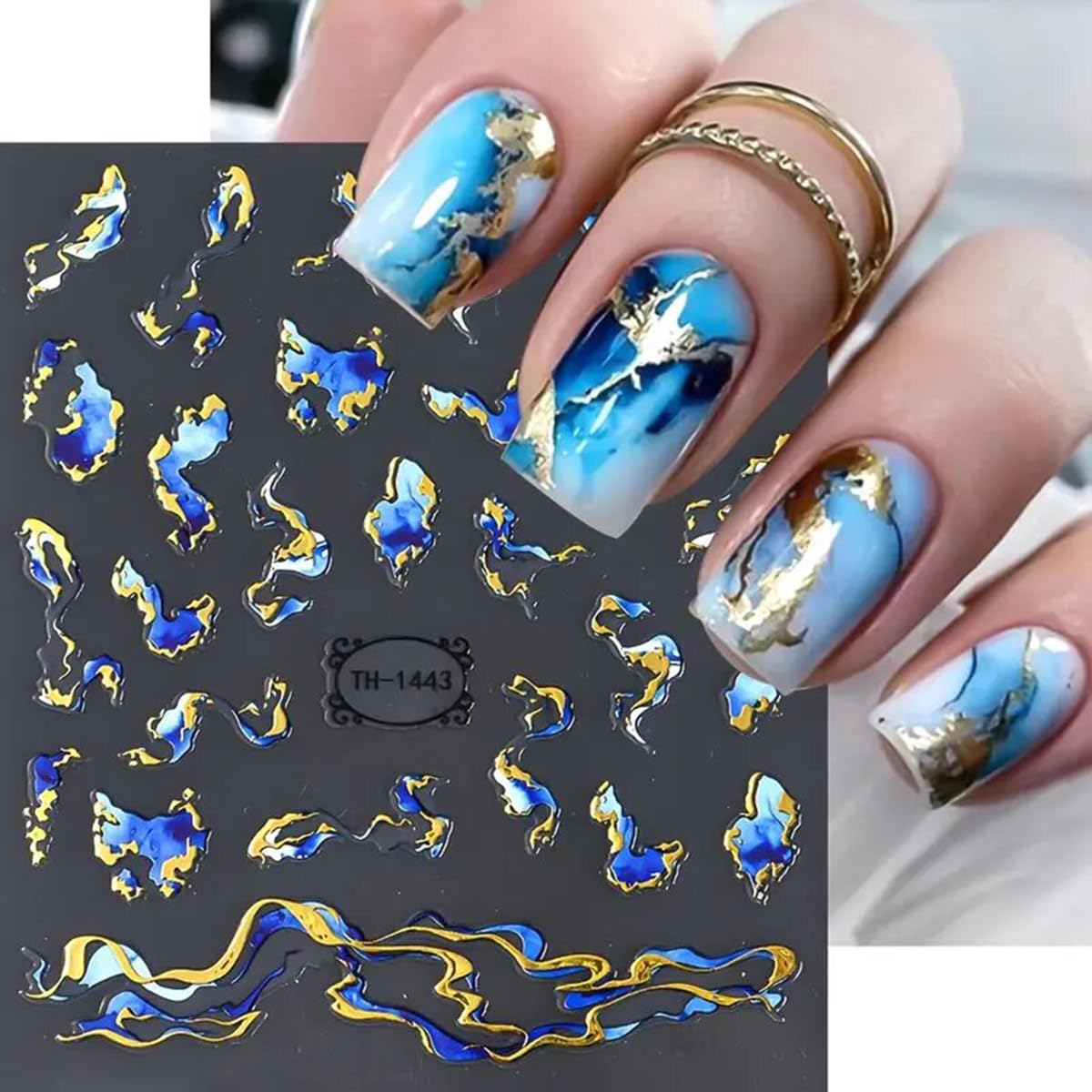 Powpop decoraciones 3D para uñas: relieve y textura distintivos.
