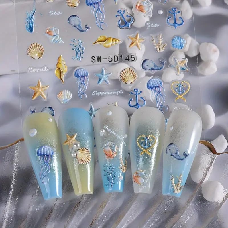 Powpop atrapasuenos 5D en uñas para un look veraniego