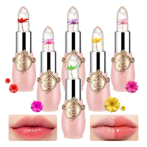 PPPanYiDi labial jelly flor cristal: set de 6 colores para labios hidratados.