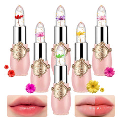 PPPanYiDi labial jelly flor cristal: set de 6 colores para labios hidratados.