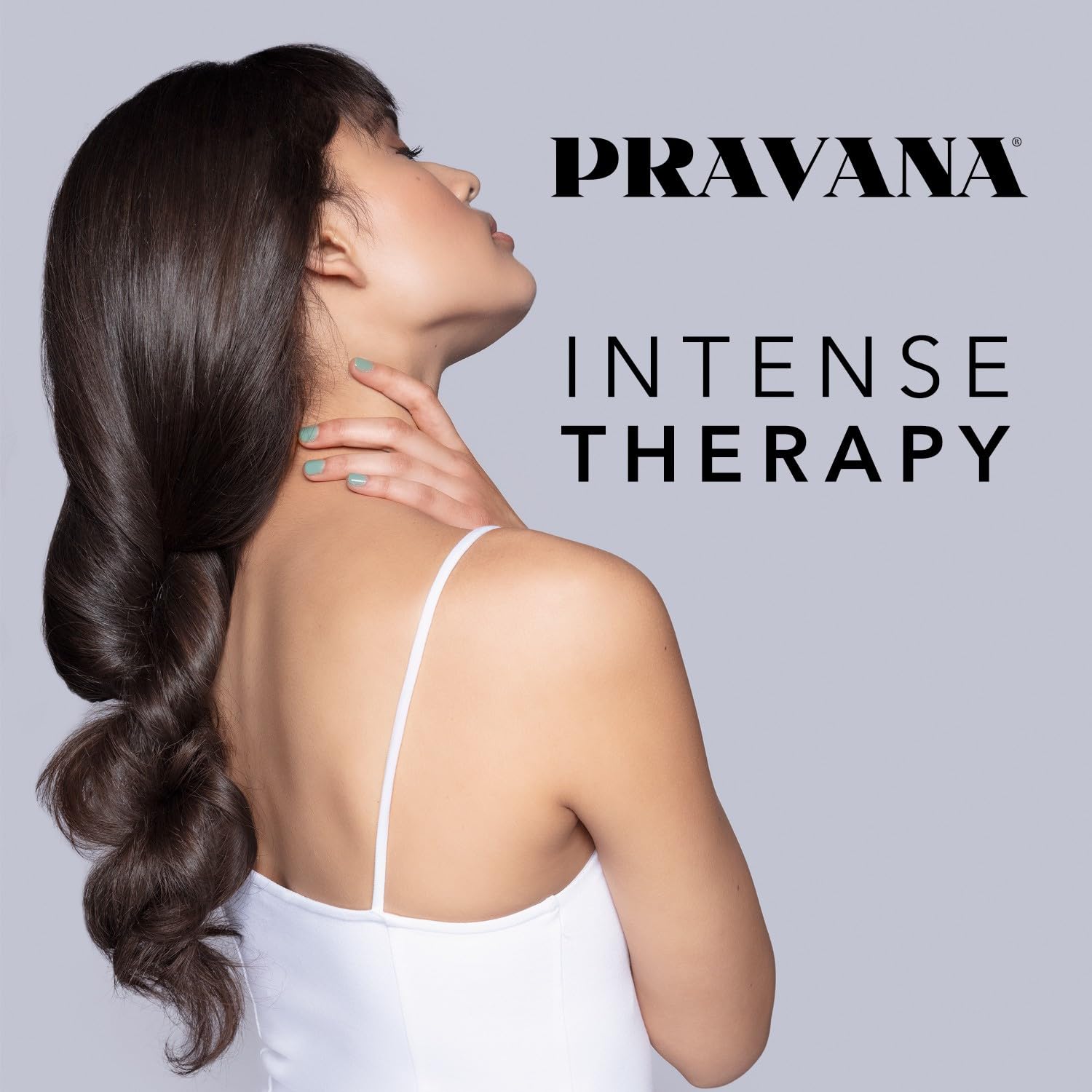 PRAVANA Intense Therapy Masque suavidad y manejo mejorados tras el uso.