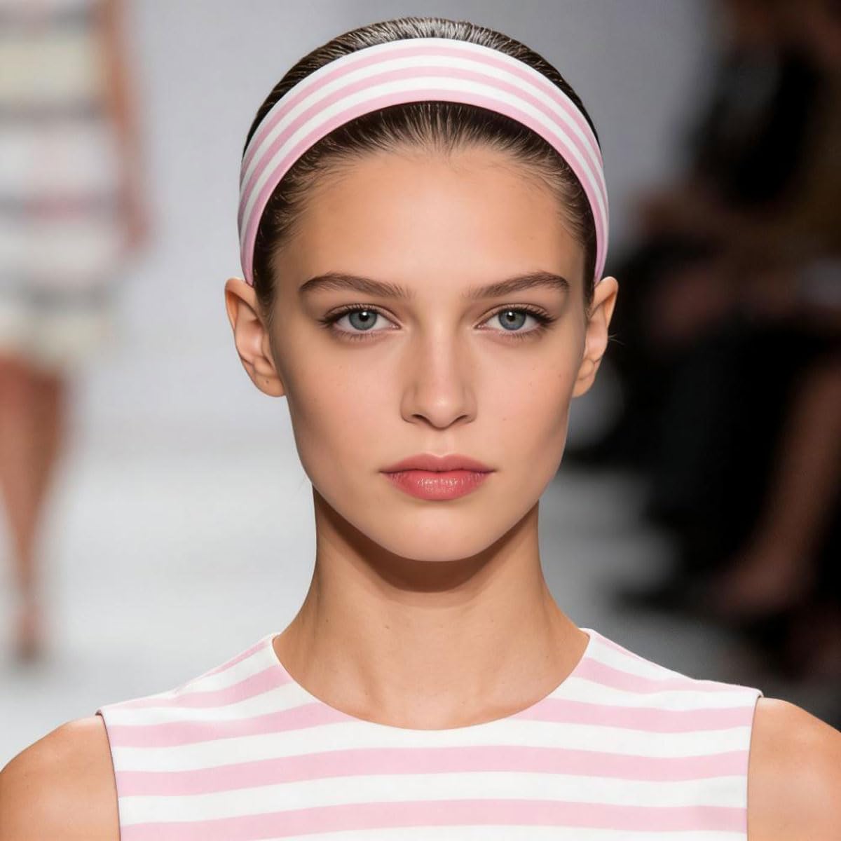 Diadema PRELITER lunares rosa, combina con outfits femeninos.