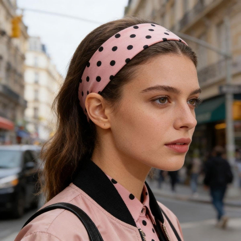 Diadema PRELITER rayas rosa, añade vida a entrenamientos.