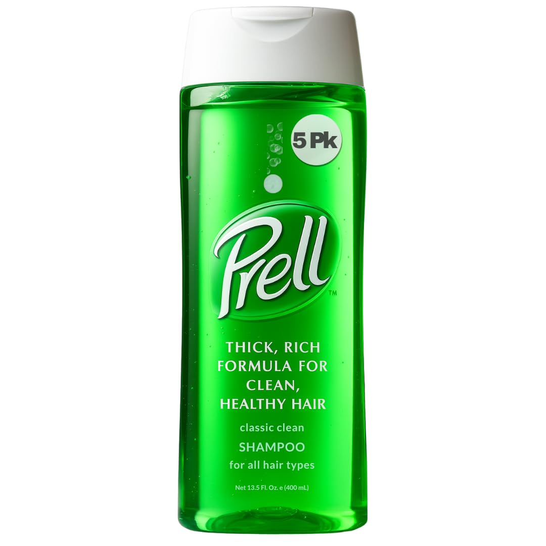 Prell Original Green Champú: botella clásica para uso diario y limpieza profunda.