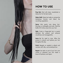 PREVIA cabello-hidratado: resultado suave y manejable sin aclarado