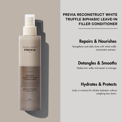 PREVIA textura-sedosa: cabello suave y fácil de peinar