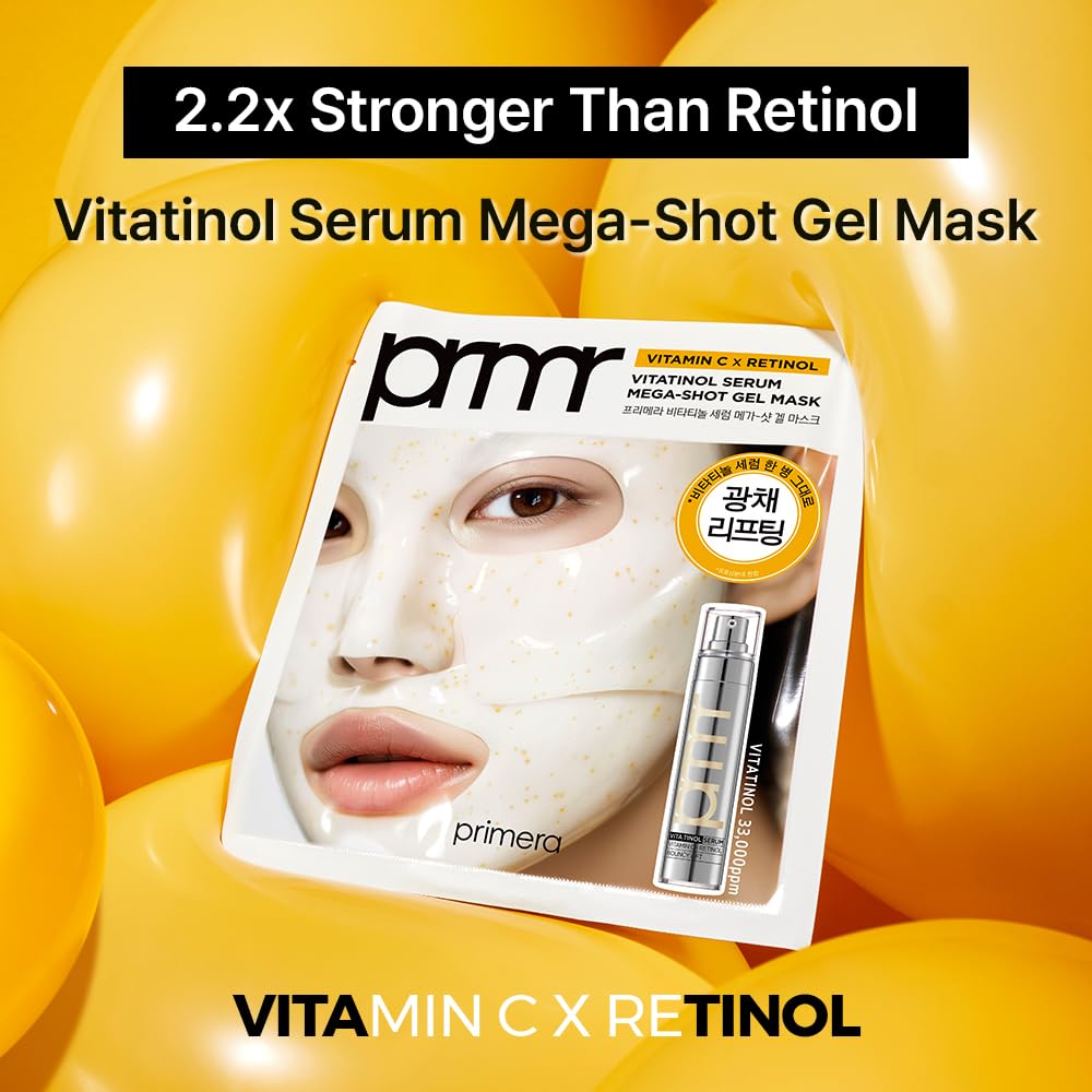Primera PRMR mascarilla gel suero Vitatinol aplicación suave e hidratante