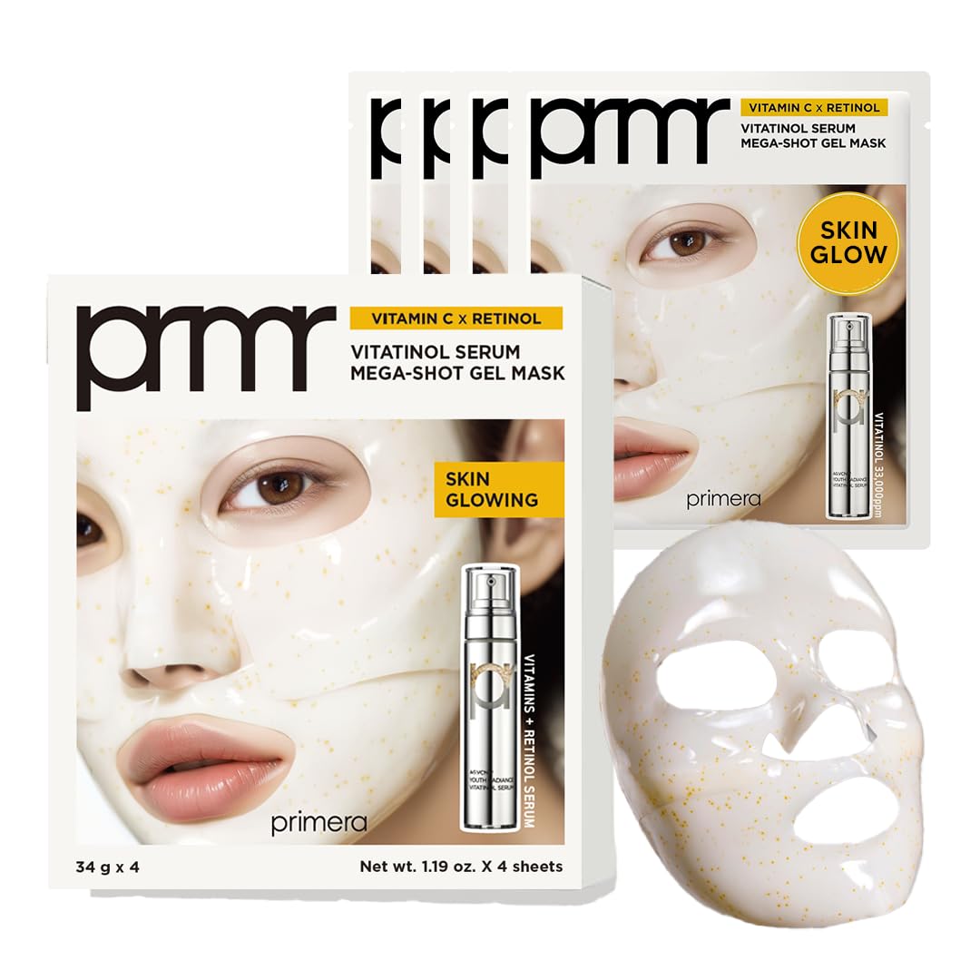 Primera PRMR mascarilla gel suero Vitatinol empaque para cuidado nocturno