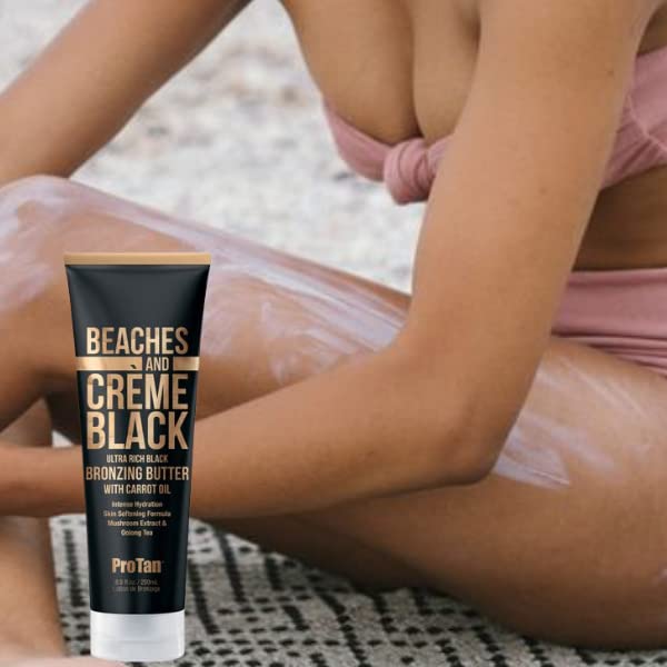 Beaches & Crème Black Butter, manteca de karité brinda nutrición suave.
