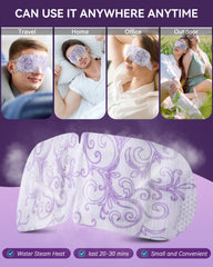 ProCIV Mascarilla Ocular de Vapor Lavanda, material hipoalergénico cuida la piel durante uso.