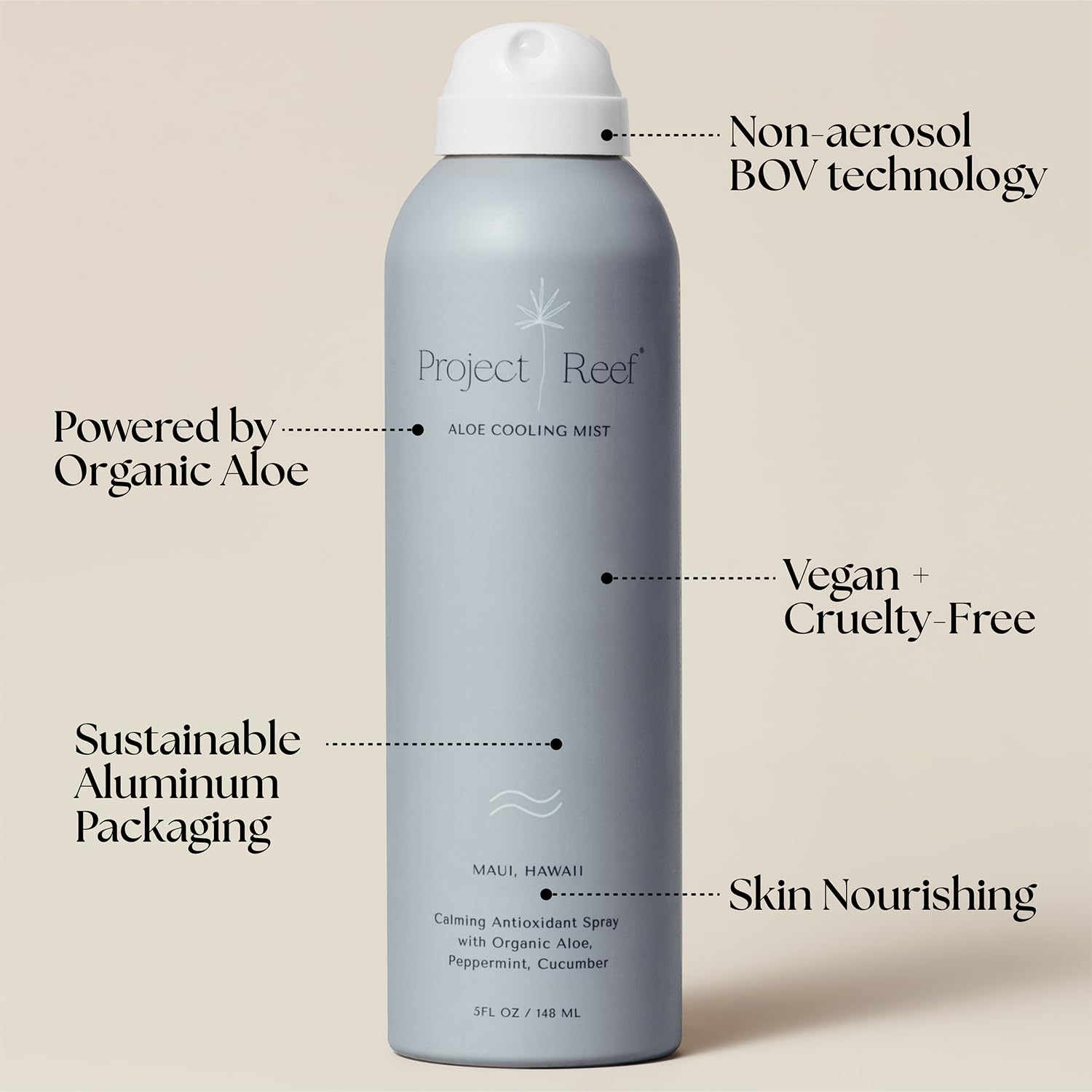 Project Reef pepino hidratación diaria para piel fresca y flexible