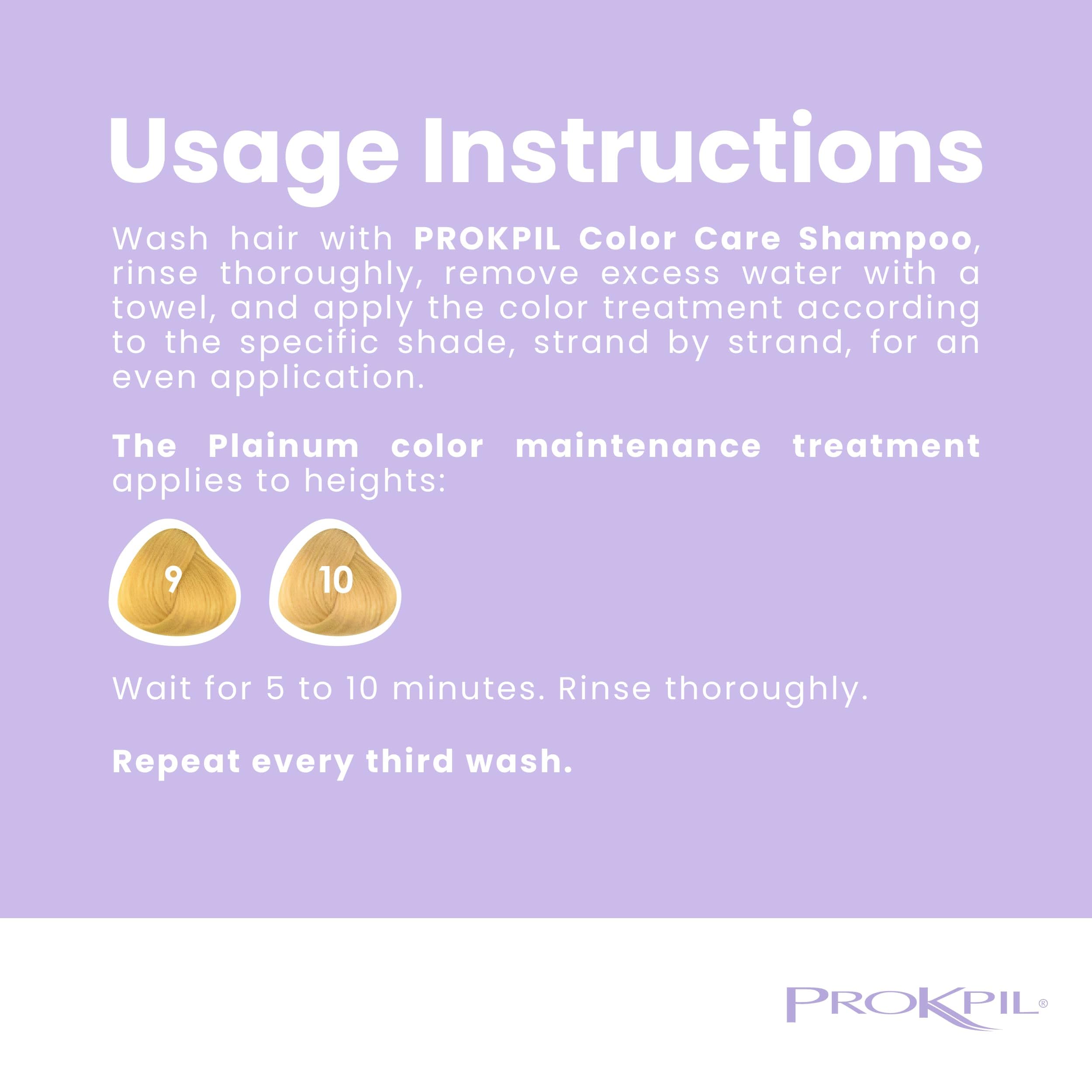 Prokpil tratamiento keratina para cabello platino ofrece hidratación y protección del color