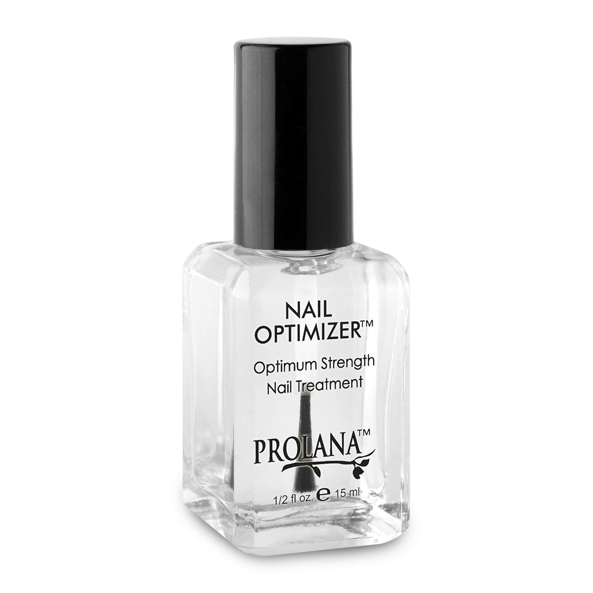 Prolana Nail Optimizer – botella con fórmula fortalecedora para uñas débiles.