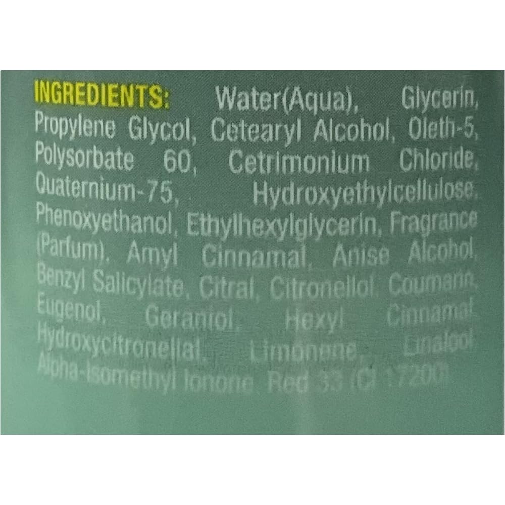 Etiqueta detallada de Pro-Line Comb-Thru Acondicionador con indicaciones para desenredar.