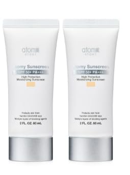 Protector solar facial de 60 ml, doble pack beige, para uso diario y protección diaria.