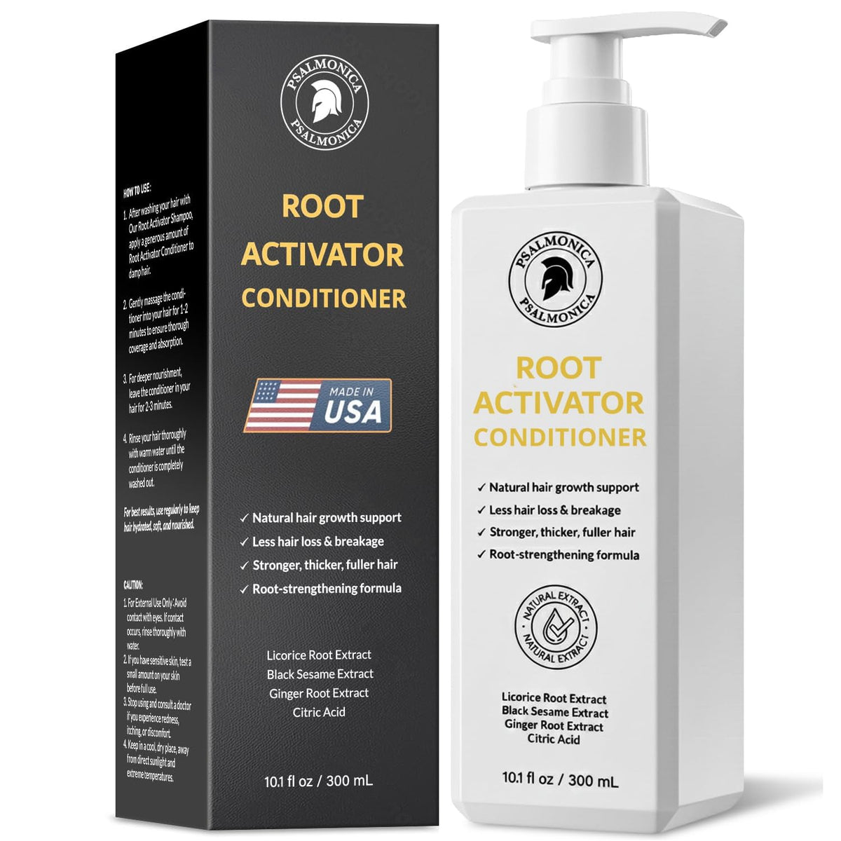 Psalmonica activador de raíz, botella para uso diario y cabello suave.