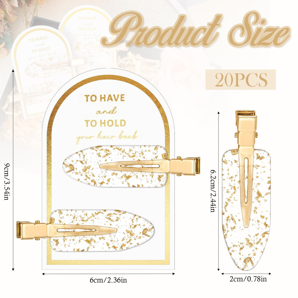 Psyqtsuary clip dorado brillante para fijar peinados con elegancia