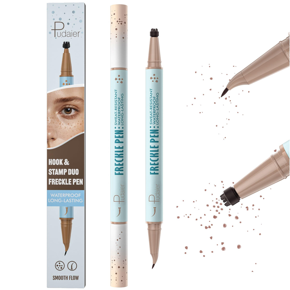 Pudaier bolígrafo de pecas dos en uno para un look natural