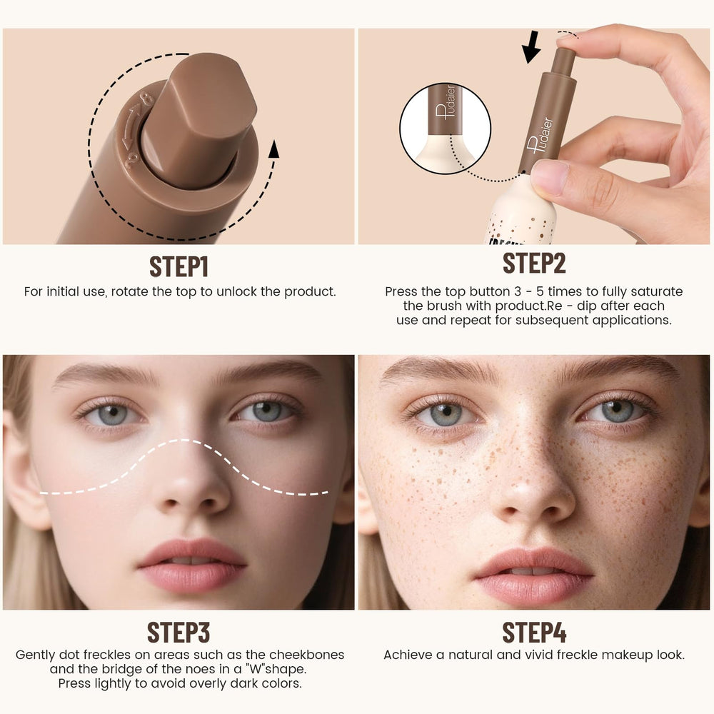 Pudaier estuche portátil para guardar y llevar el sello de pecas.