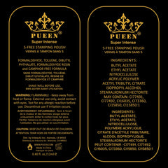 PUEEN Super Intense esmalte amarillo brillante para stamping, crea contraste llamativo.