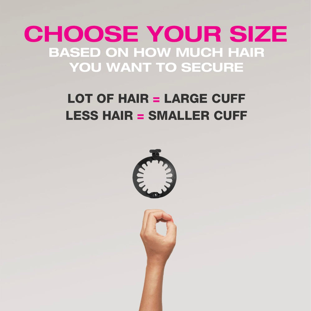 PuffCuff diseño ergonómico, clip de garra cómodo para recogidos sin dolor