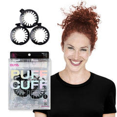 PuffCuff mini 2,5 pulgadas clip de garra para cabello, sujeción suave en rizos
