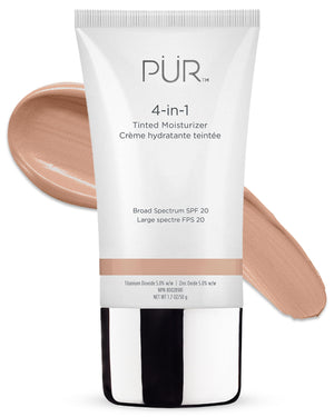 PÜR MINERALS 4-en-1, tono hueso, hidratante con color para uso diario