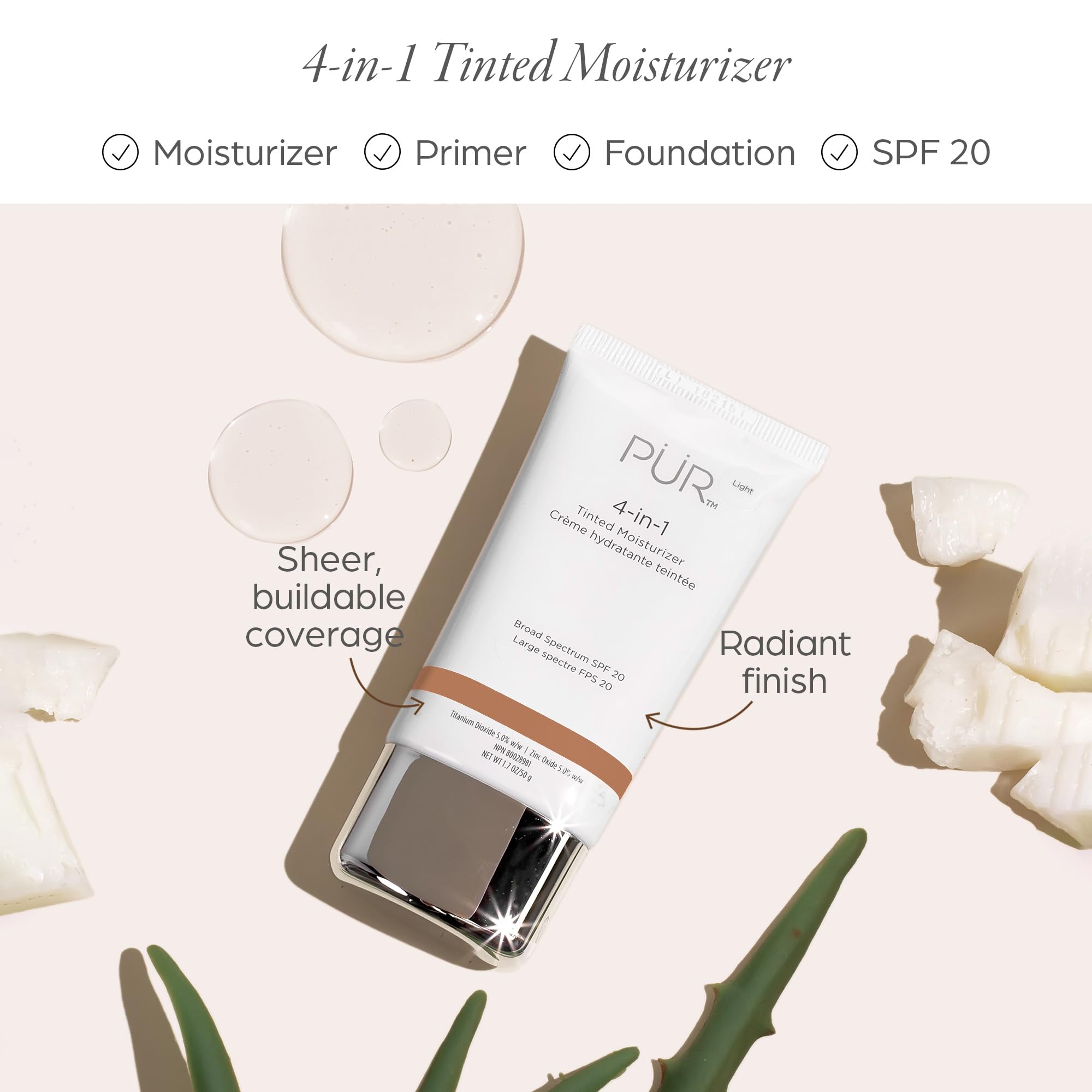 Aplicación del Tinted Moisturizer en la piel, acabado suave y uniforme