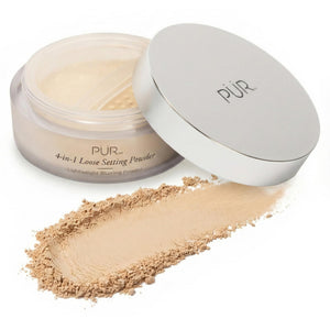 Pur Minerals PUR 4-in-1 polvo translúcido, difumina poros y deja acabado mate.