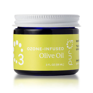 PurO3 aceite ozonado de oliva para piel suave y nutrida.