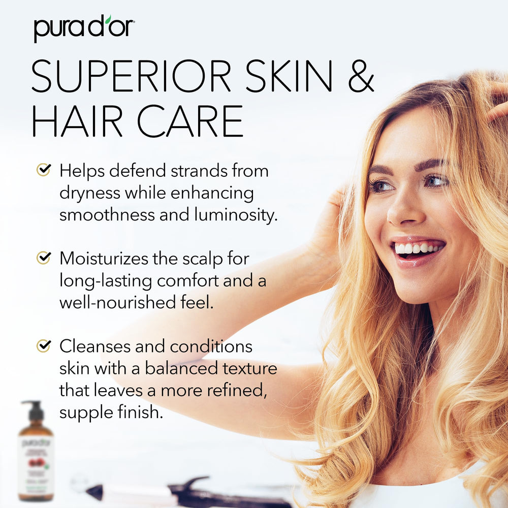 PURA D'OR Aceite de ricino para acondicionar pestañas y cejas