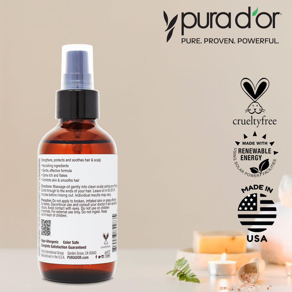 PURA D'OR Uso diario del aceite, cabello más suave y saludable