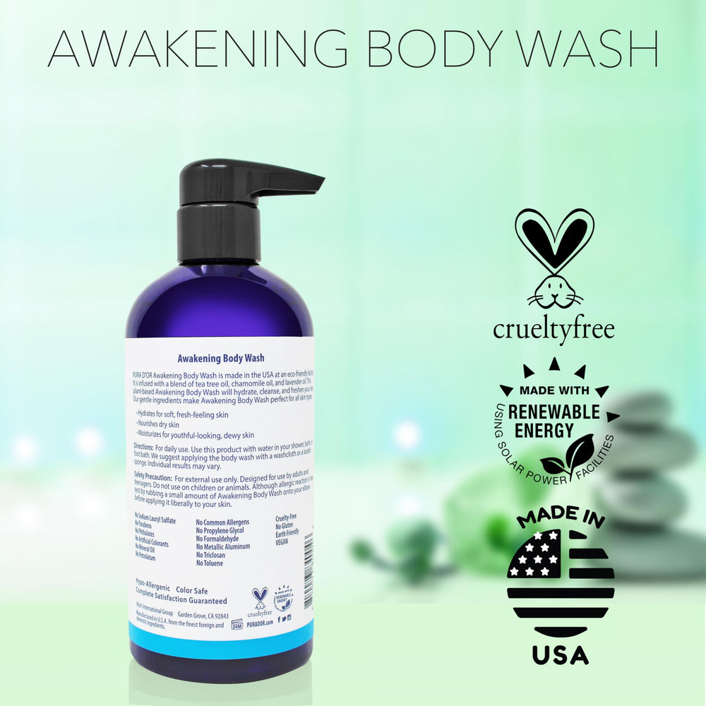 PURA D'OR Awakening: piel hidratada y fresca tras la ducha.