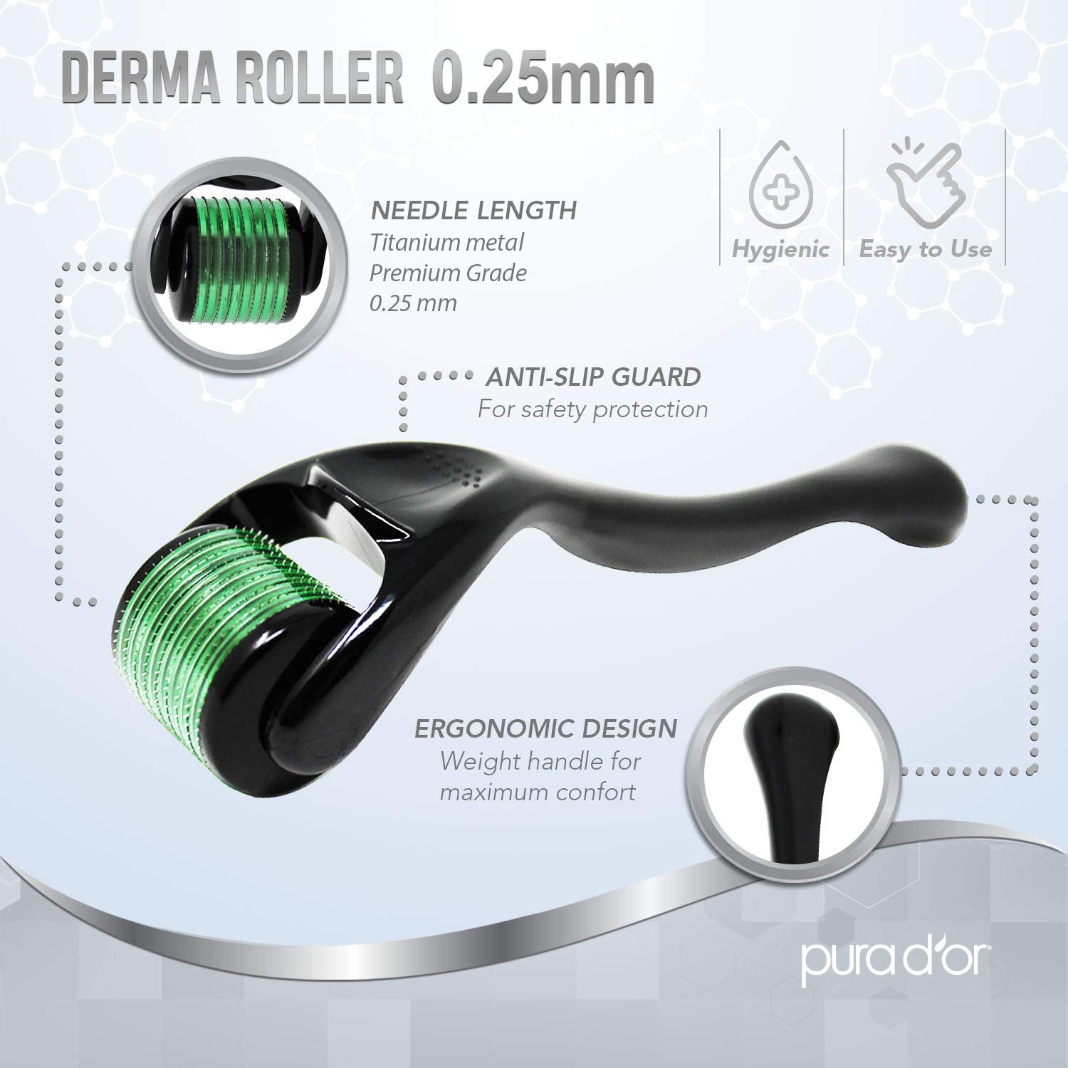 PURA D'OR empaque exterior del kit de cuidado facial.