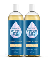 Puracy Gel de Ducha frente a la botella, cuidado suave para piel sensible
