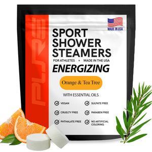 Pure Athlete ducha energizante con naranja y árbol de té para despertar la mañana