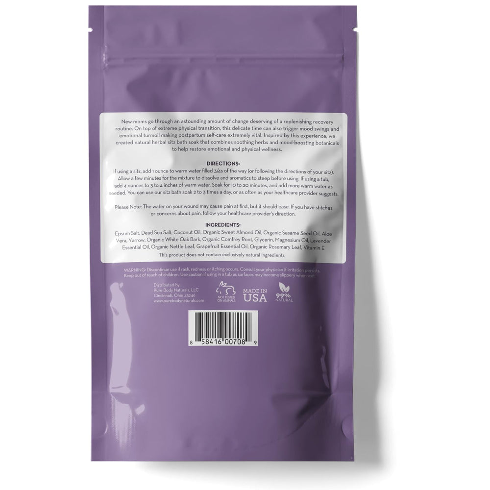 Pure Body Naturals cuidado de la piel posparto, piel suave y nutrida