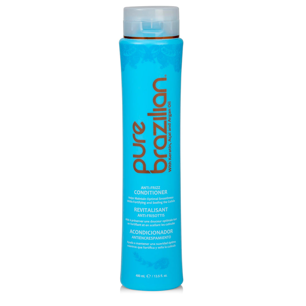 Pure Brazilian acondicionador diario sin frizz en botella para cabello suave