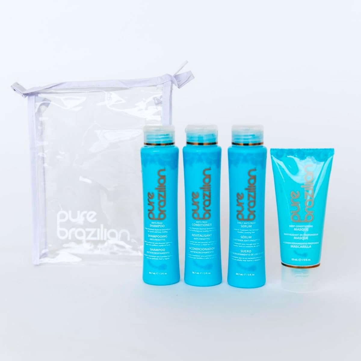 Pure Brazilian kit de viaje empaque lateral compacto para salida rápida