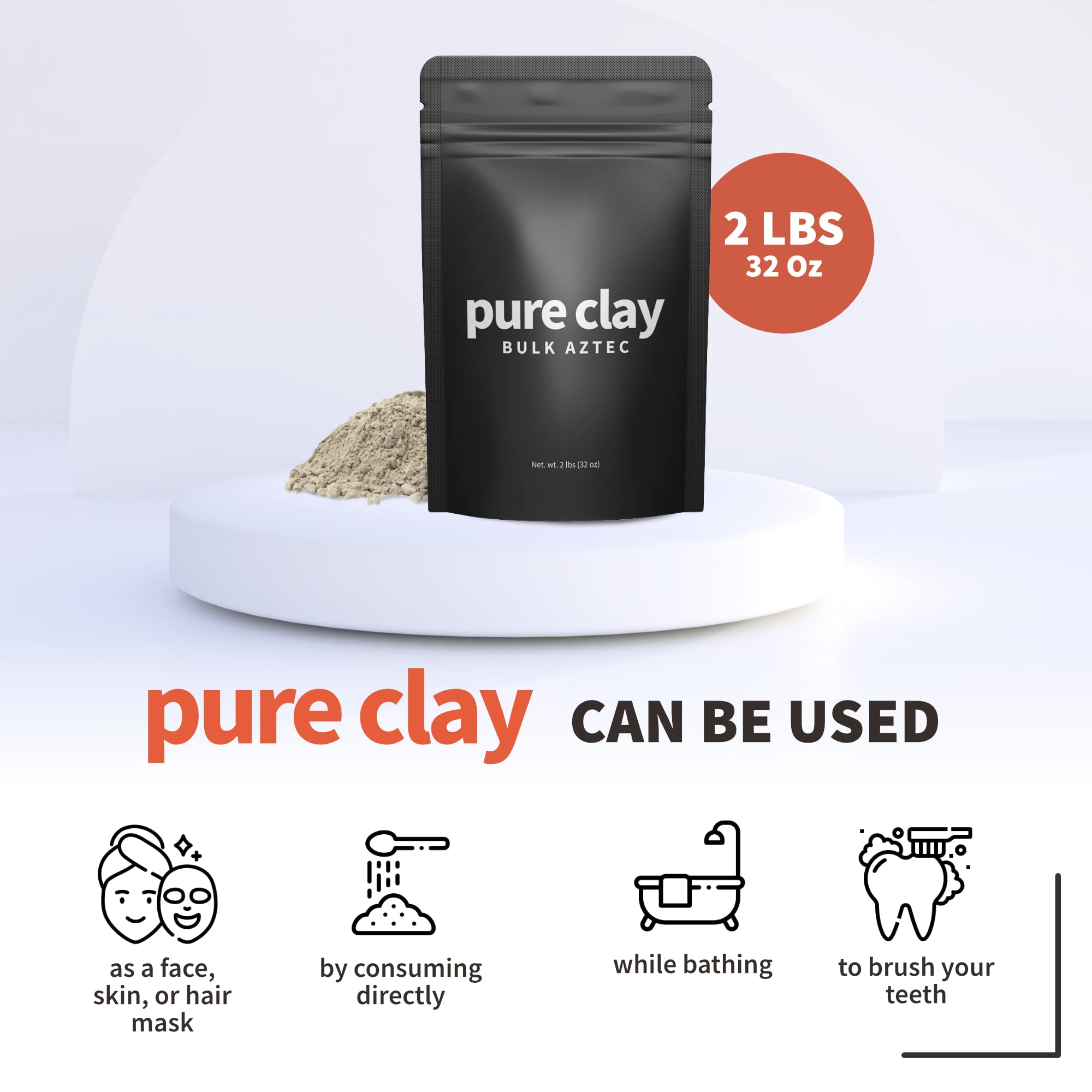 PURE CLAY ritual de spa en casa con arcilla bentonita para bienestar.