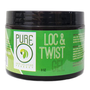 Pure O Hair Solution, botella de 8 oz, fijador para locs con fijación fuerte