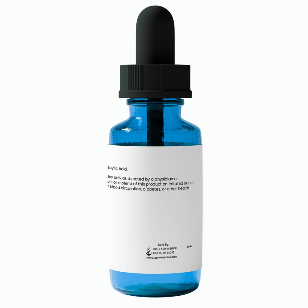 Pure Original Ingredients gotero muestra dosificación para aplicación facial precisa.