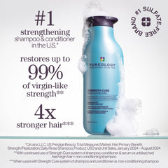 Pureology Fortalece y Cura champú espuma suave para limpieza delicada.