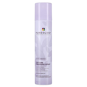 Pureology Texture Finishing Spray muestra volumen ligero y brillo suave para el cabello teñido